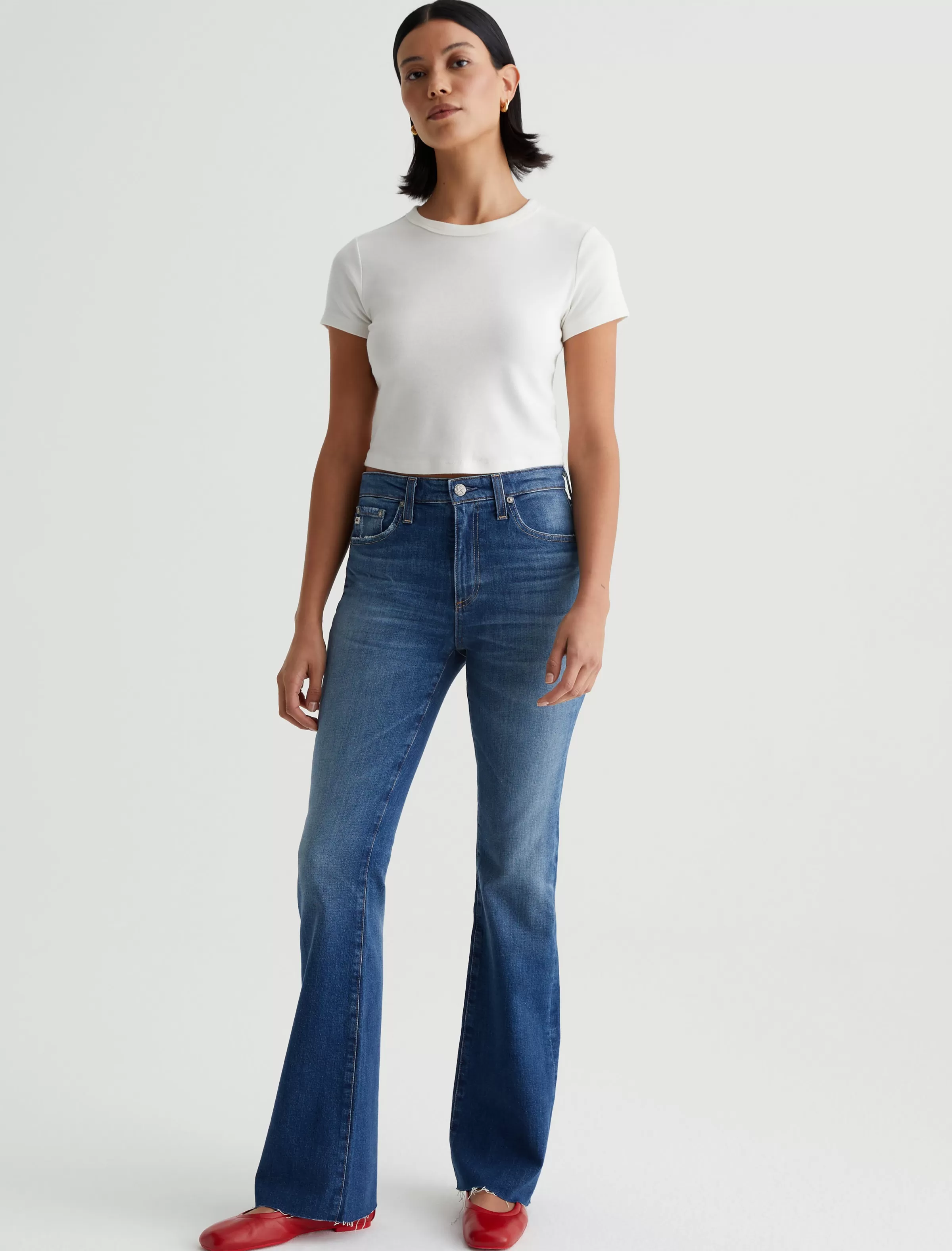 Cheap Farrah Boot Women Jeans | Mid-Rise