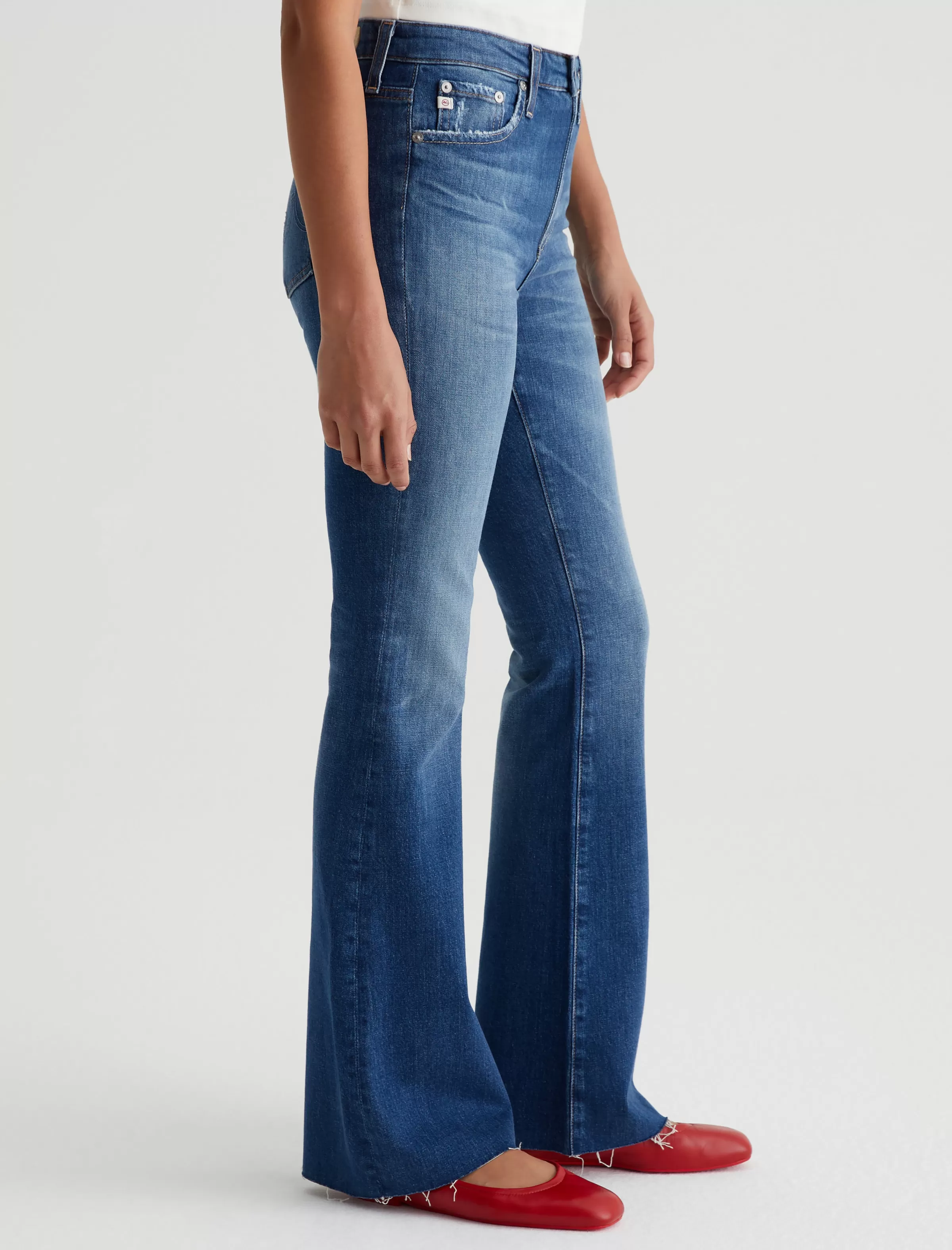 Cheap Farrah Boot Women Jeans | Mid-Rise