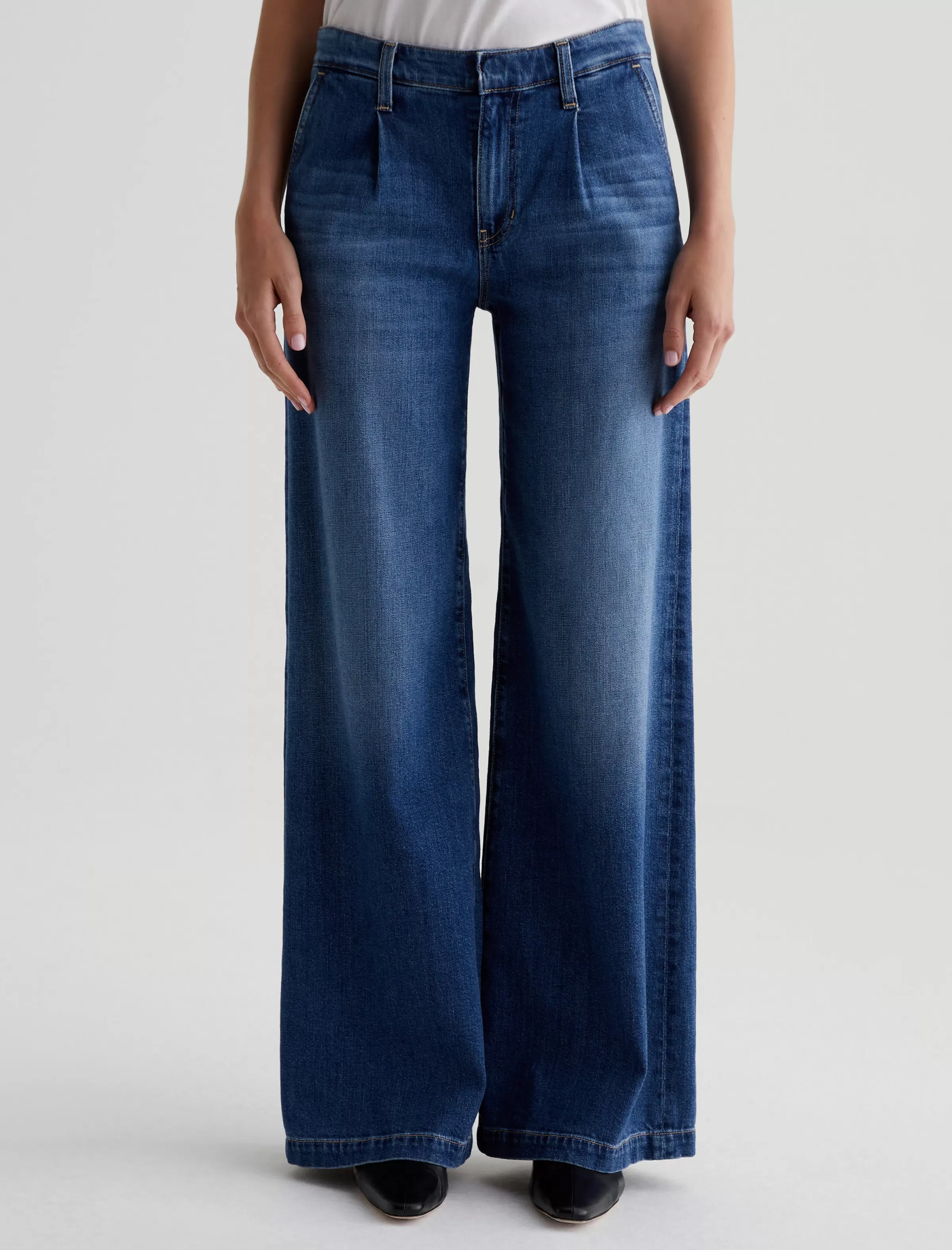 Clearance Pleated Stella Women Jeans | Mid-Rise