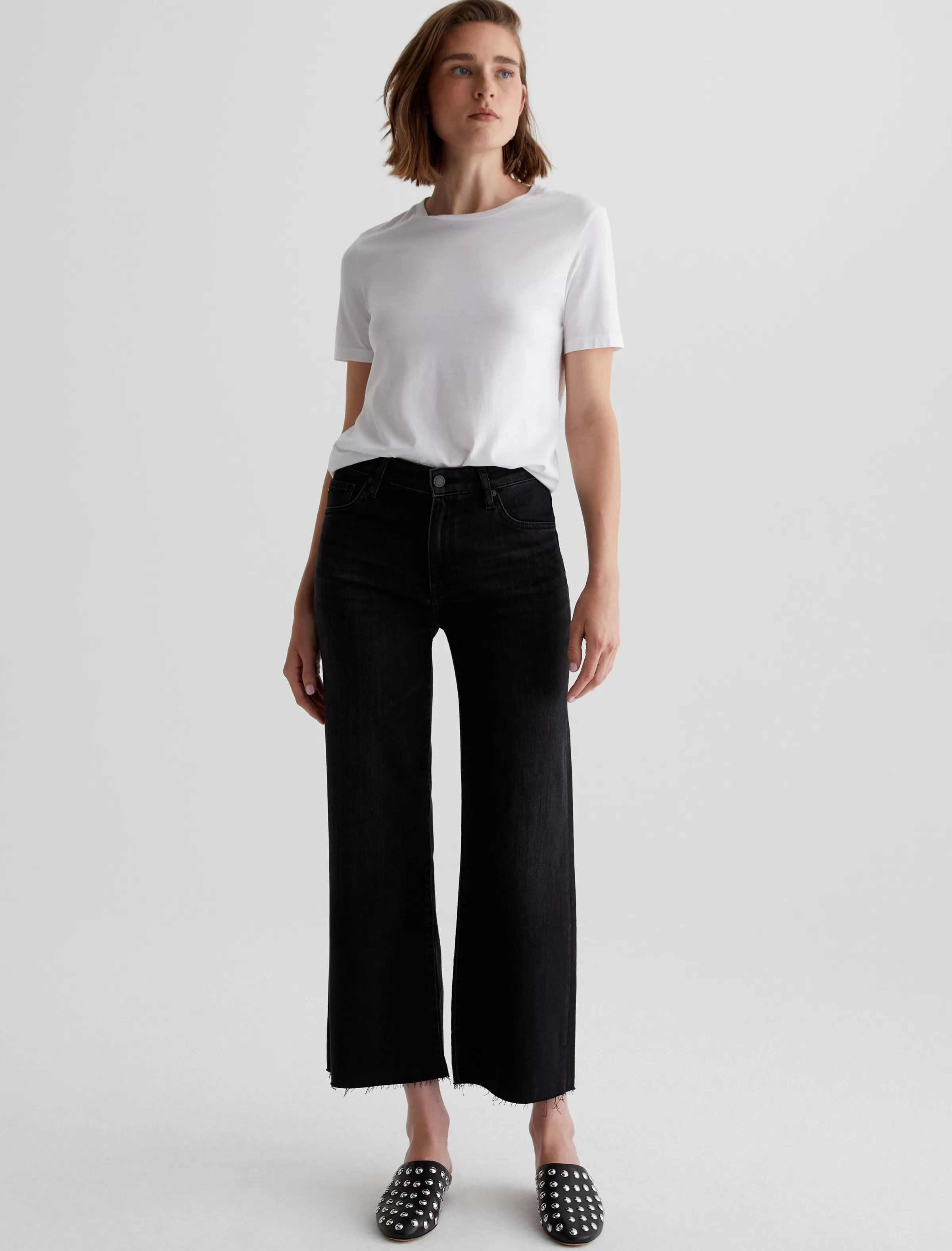 Sale Saige Wide Leg Crop Women Jeans | Crop