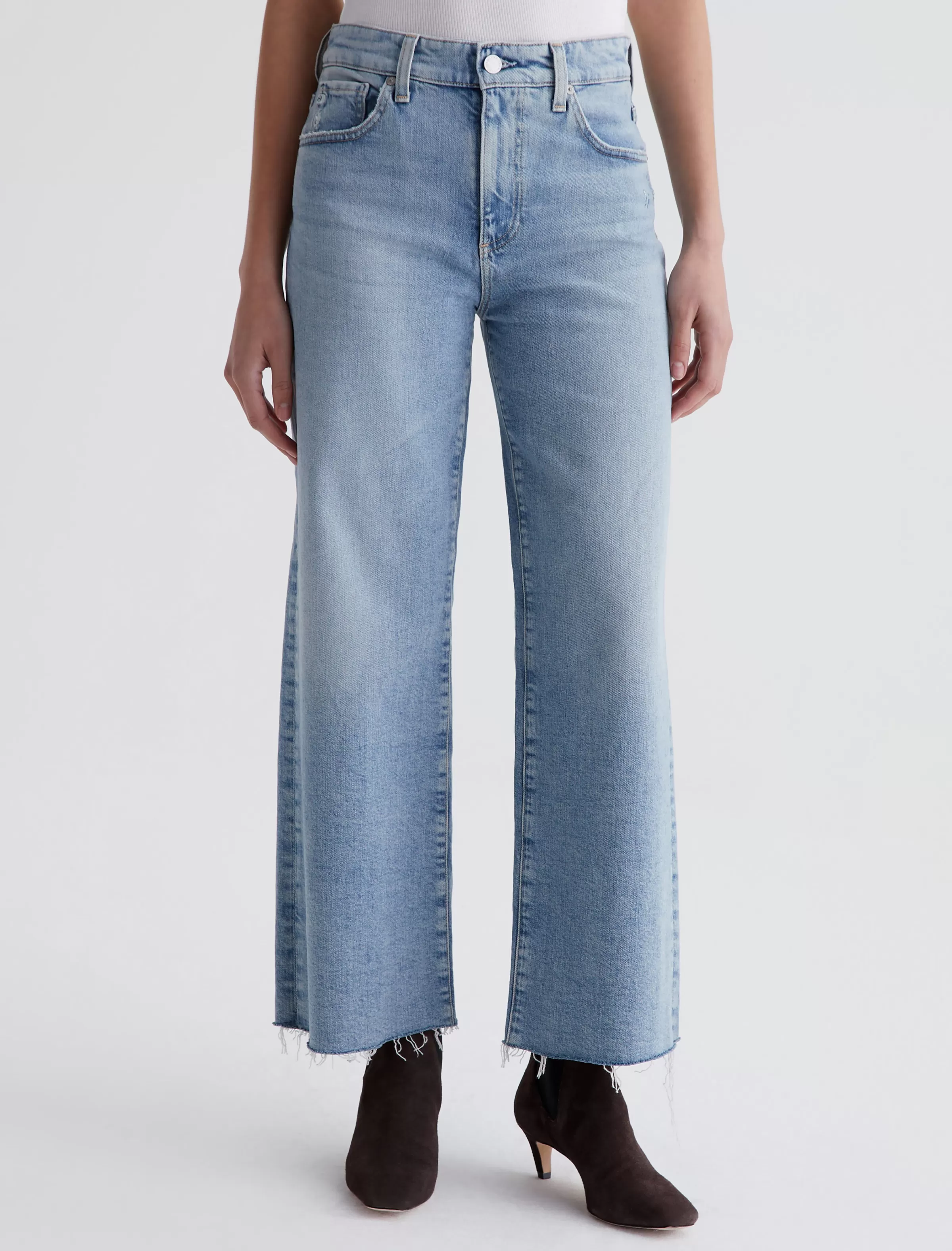 Store Saige Wide Leg Crop Women Jeans | Crop