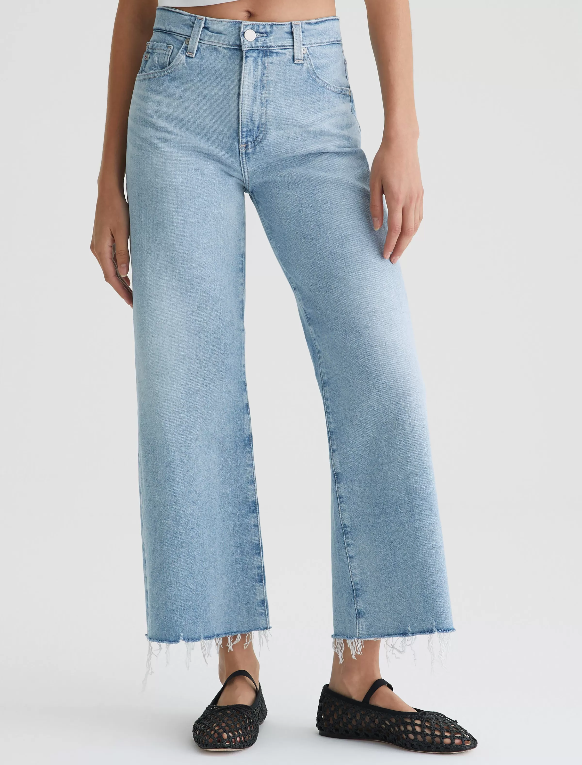 Cheap Saige Wide Leg Crop 360° Women Jeans | Crop